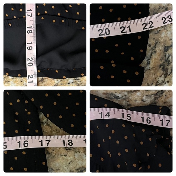 Sanctuary Black Polka Dot  Womens Cori Pullover Blouse Sem Sheer Boho Peasent S - Picture 6 of 10
